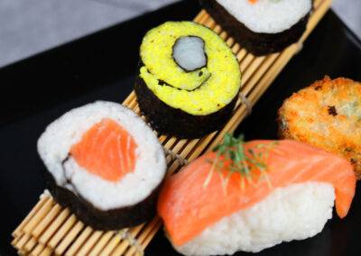 Sushi Auswahl zum Empfang
